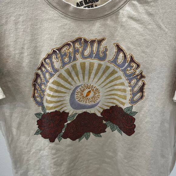 American Eagle AE Band Tees Adult XS/S Grateful Dead Cream Graphic T-shirt - Picture 2 of 4
